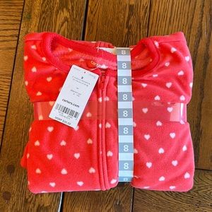 Carters fleece footed pjs